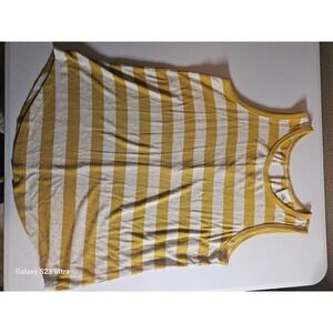 Women's, Cabi, sz M golden and beige striped tank
